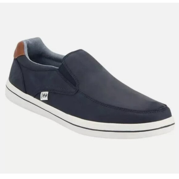 Izod Men's Slip On Casual Shoe Navy - Picture 1 of 6